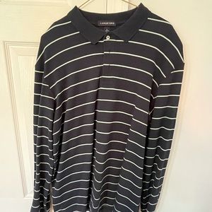Men’s Lands End long sleeve polo size Large